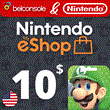 🔶Nintendo eShop 10 $ [ Gift Card ] USA (US)