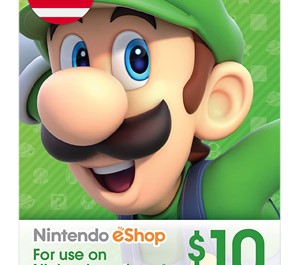 Обложка Nintendo eShop Gift Card - 10$ долларов (USA)