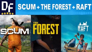 SCUM + The Forest + RAFT [STEAM аккаунт] + 🎁ПОДАРОК