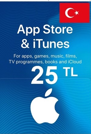 🎁Подарочная карта 🍏Apple iTunes 🔴ТУРЦИЯ🔴25 лир [0%]