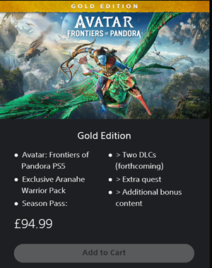 🔑Avatar: Frontiers of Pandora PS5 Gold Edition EU KEY