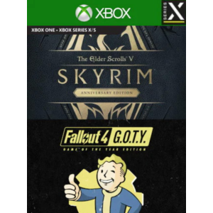 Обложка ✅ Skyrim Anniversary + Fallout 4 G.O.T.Y Bundle XBOX 🔑