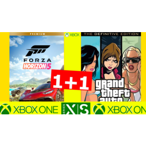Обложка 🔥GTA Trilogy Definitive +FORZA5 XBOX ONE & XS GLOBAL🔥
