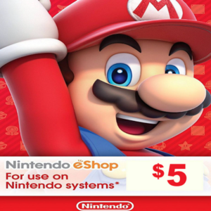 Обложка NINTENDO ESHOP CARD 5$ USD ✅(USA)