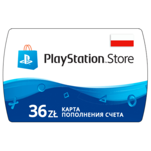 Обложка Карта PlayStation(PSN) 36 PLN (Злотых)🔵Польша