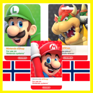 Обложка ⭐️ВСЕ КАРТЫ⭐🇳🇴Nintendo eShop Gift Card 250-2000 NOK