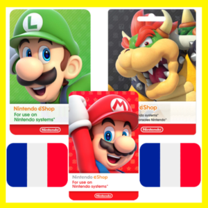 Обложка ⭐️ ВСЕ КАРТЫ⭐ 🇫🇷Nintendo eShop Gift Card 15-150 EURO