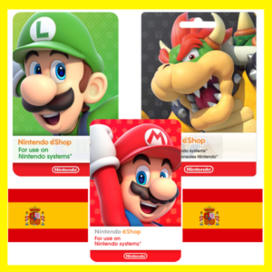Обложка ⭐️ ВСЕ КАРТЫ⭐ 🇪🇸Nintendo eShop Gift Card 15-150 EURO
