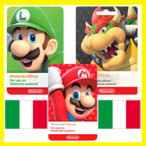 Обложка ⭐️ ВСЕ КАРТЫ⭐ 🇮🇹Nintendo eShop Gift Card 15-150 EURO
