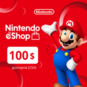 Обложка NINTENDO ESHOP CARD 100$ USD ✅(USA) КЛЮЧ