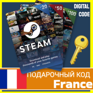 Обложка ⭐️СТИМ КАРТЫ⭐🇫🇷 Франция STEAM GIFT КОД France EURO