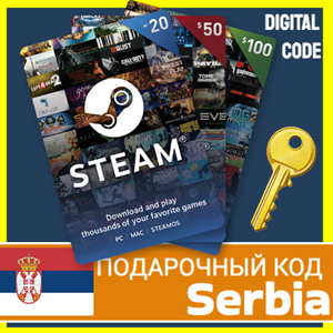 Обложка ⭐️СТИМ КАРТЫ⭐🇷🇸 Serbia STEAM GIFT КОД Сербия EURO