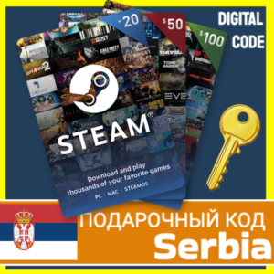 Обложка ⭐️СТИМ КАРТЫ⭐🇷🇸 Serbia STEAM GIFT КОД Сербия EURO