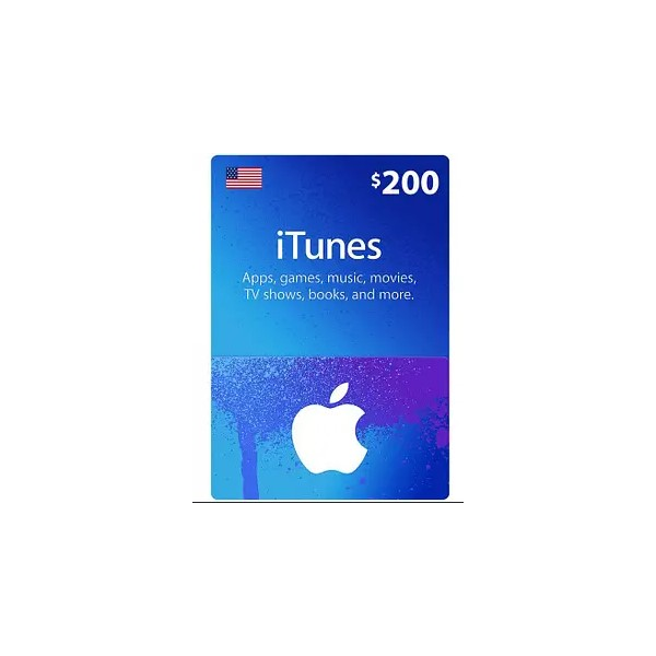 🟢ITunes Gift Card 200 USD (USA)🔑