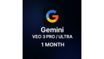 Скриншот Gemini Veo 3 Ultra — подписка 1 месяц с 12 500 AI-кредитами