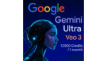 Скриншот Gemini Ultra с Veo 3 и Flow — 12500 AI кредитов, персональная подписка
