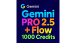 Скриншот Google Gemini Pro с Veo 3 и Flow — личный аккаунт на 1–12 месяцев