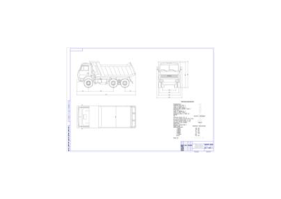 Чертеж Автомобиль КамАЗ - 65115