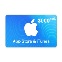 iTunes Gift Card (Russia) 3000 RUB. Warranty. Bonus.