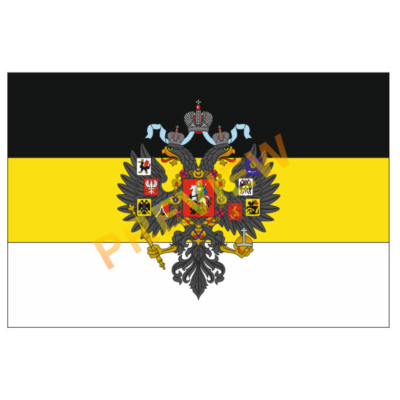 Имперский флаг с гербом в векторе