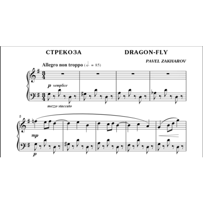 3с11 Стрекоза, ПАВЕЛ ЗАХАРОВ / фортепиано