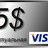 5 $ (USD) виртуальная карта VISA USA