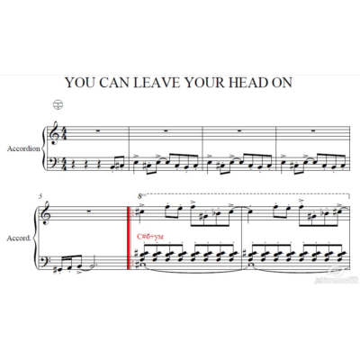 You Can Leave You Head on (аккордеон)