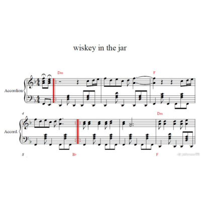 WISKEY IN THE JAR (METALLIKA) для аккордеона