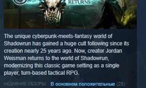 Shadowrun Returns Deluxe STEAM KEY REGION FREE GLOBAL