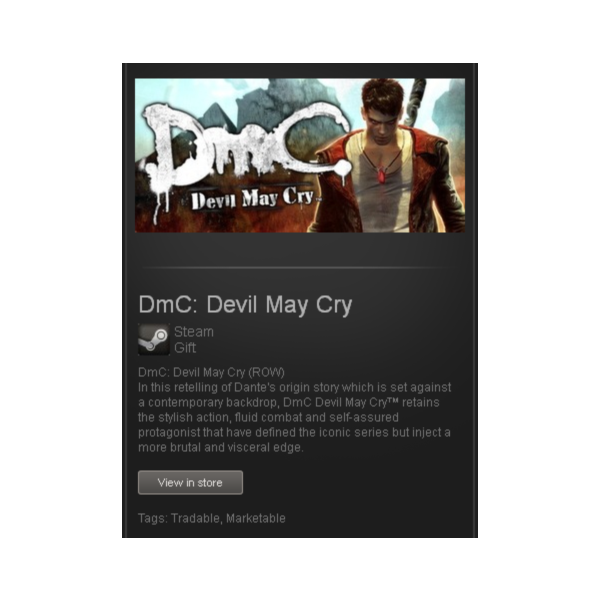 DmC: Devil May Cry — STEAM Gift — Region Free / ROW