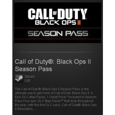 Call of Duty: BO 2 - Season Pass - STEAM Gift RU+CIS+UA