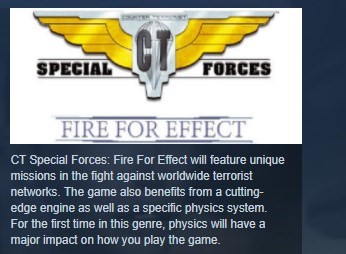Скриншот CT Special Forces Fire for Effect STEAM KEY REGION FREE