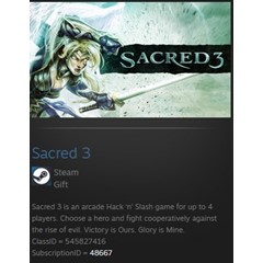 Sacred 3 Pre-Order (Steam Gift  Region Free)