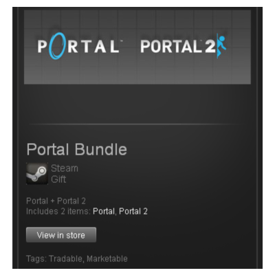 Portal 1 + Portal 2 - STEAM Gift - Region Free / ROW