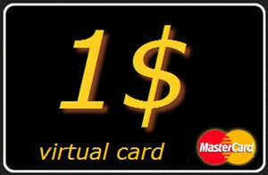 Обложка 1 $ (USD) виртуальная карта MasterCard