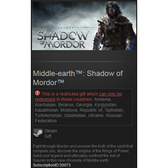 Middle-earth: Shadow of Mordor Steam Gift RU+CIS