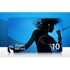 ⭐10$ iTunes USD Gift Card ✅[Без комиссии]