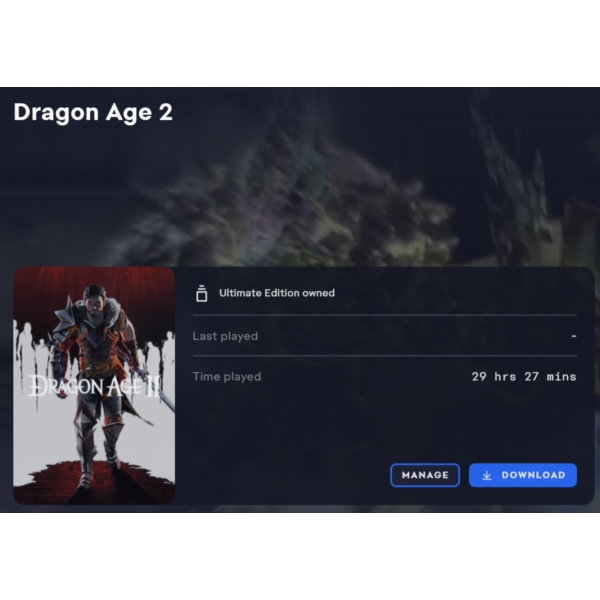 Dragon Age 2 — Mass effect (Origin account) RU