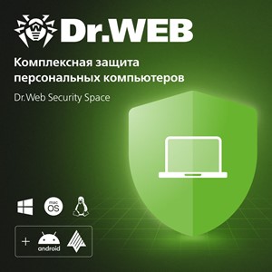 Dr.Web: 5 ПК + 5 Android: продление* на 1 год
