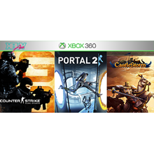 CS: Go / Portal 2 / CastleStorm | XBOX 360 | перенос