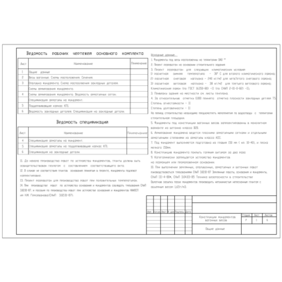 Конструкции фундаментов вагонных весов (DWG)