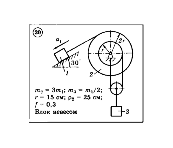 Решение задачи Д6 Вариант 20 Диевский В.А. Малышева ИА