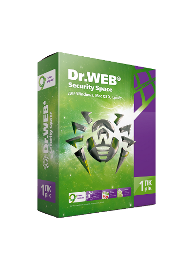Dr.Web Security Space 1 Год 1 ПК 1моб +150дней REG FREE