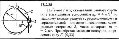 Задача 17.3.28 из сборника (решебника) Кепе О.Е. 1989