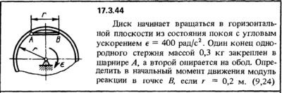 Задача 17.3.44 из сборника (решебника) Кепе О.Е. 1989