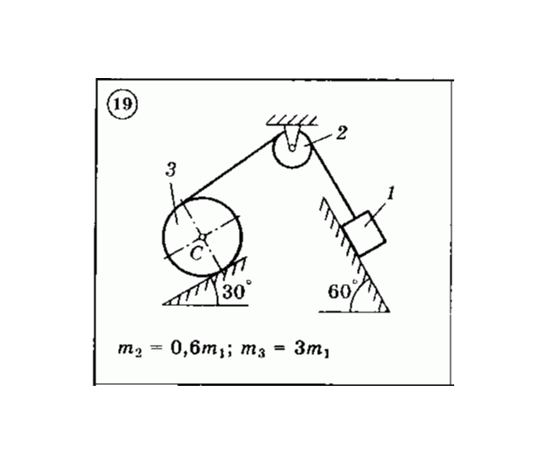 Решение задачи Д3 (задание 1) Вариант 19 Диевский В.А.
