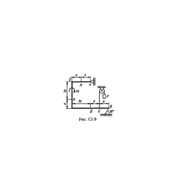 Решение С1-94 (Рисунок С1.9 условие 4 С.М. Тарг 1989 г)