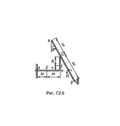 Решение С2-60 (Рисунок С2.6 условие 0 С.М. Тарг 1989 г)