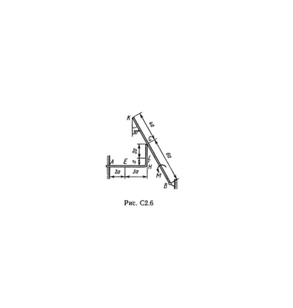 Решение С2-68 (Рисунок С2.6 условие 8 С.М. Тарг 1989 г)