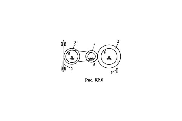 Решение К2-02 (Рисунок К2.0 условие 2 С.М. Тарг 1989 г)